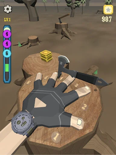 Knife Finger Game ডাউনলোড করুন – সেরা ফাইভ ফিঙ্গার ফিলেট গেম - Screenshot 18