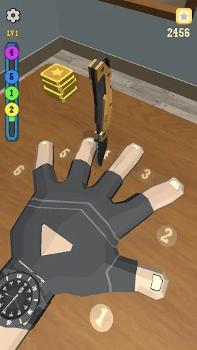 Knife Finger Game ডাউনলোড করুন – সেরা ফাইভ ফিঙ্গার ফিলেট গেম - Screenshot 3