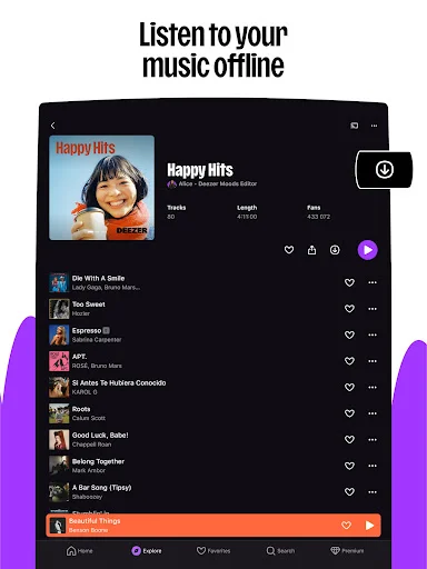 Deezer: Music & Podcast Player ডাউনলোড করুন – সেরা মিউজিক অ্যাপ - Screenshot 14