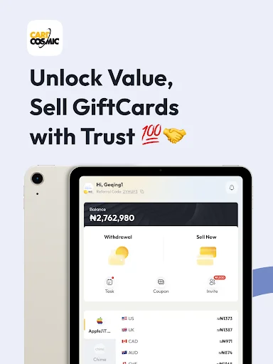 CardCosmic লেটেস্ট ভার্সন ডাউনলোড করুন – গিফট কার্ড বিক্রির সেরা অ্যাপ - Screenshot 6
