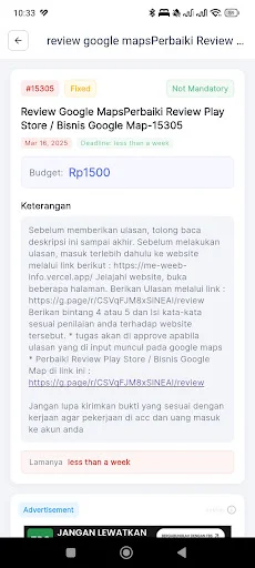 Gudang Tugas ডাউনলোড করুন – ঘরে বসে আয় করার সেরা মাধ্যম - Screenshot 8