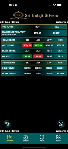 Sri Balaji Silvers ডাউনলোড করুন – মূল্যবান ধাতু ট্রেডিং অ্যাপ - Screenshot 2