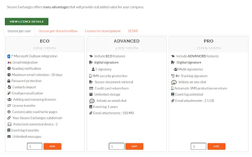 Secure Exchanges for Gmail ডাউনলোড করুন – শক্তিশালী এনক্রিপশন - Screenshot 3
