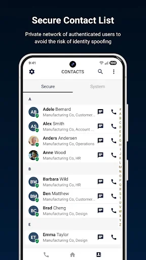 SecuSUITE® ডাউনলোড করুন – এন্টারপ্রাইজ গ্রেড সিকিউর কমিউনিকেশন - Screenshot 6
