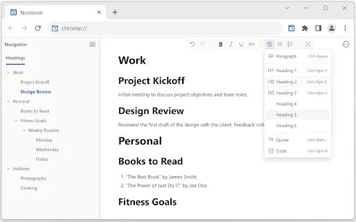 Notes – Quick Tab Notepad ডাউনলোড করুন – সেরা নোটবুক এক্সটেনশন - Screenshot 2