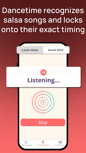 Dancetime – Salsa Beat Finder ডাউনলোড করুন – সেরা ড্যান্স অ্যাপ - Screenshot 1